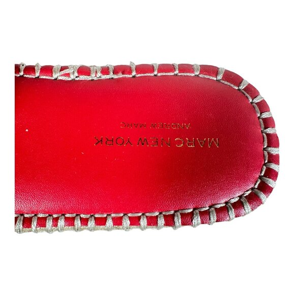 Marc New York Andrew Marc Maggie Red Espadrille Sandal Size 11 - Picture 5 of 9